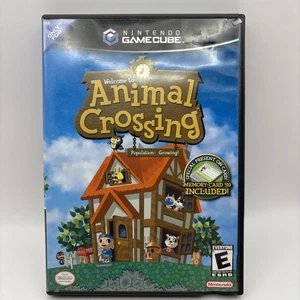 Animal Crossing Nintendo GameCube LEER Sin Manual Sin Tarjeta - Imagen 1 de 4