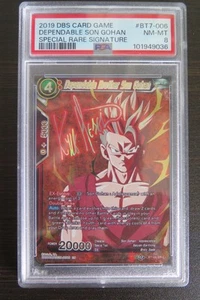 2019 Dragonball Super Reliable Brother Son Gohan Rare Signature PSA 8 BT7-006 - Bild 1 von 2