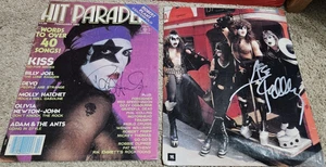 KISS Paul Stanley und Ace Frehley handsignierte Magazinbilder/Cover - Bild 1 von 6