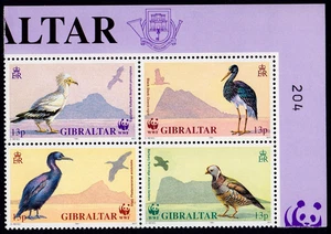 GIBRALTAR 1991 BIRDS, WWF SC 594a MNH Cv $6.5 - Picture 1 of 1
