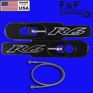 2007 Yamaha R6-S swingarm extensions & brake line "Made In The USA" - Picture 1 of 1