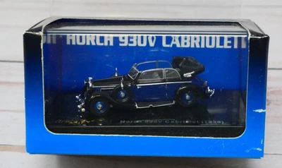 Ricko 38552, 1939 Horch 930V Cabriolet, Blue & Black, 1/87 HO Scale - Image 1 of 4