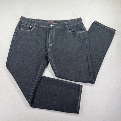 Jeans Old Skool Para Hombre 42 Pierna Recta Denim Clásico Bolsillos Bordados Bicicleta Y2K Foto 1 de 4