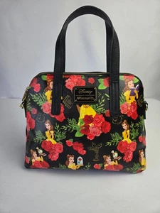 Loungefly Disney Beauty Beast Belle Handtasche Tasche Umhängetasche schwarz & rote Rosen 2018 - Bild 1 von 17