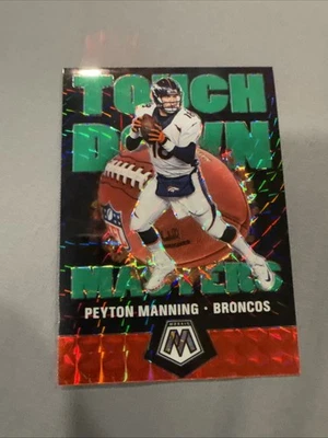2020 Panini Mosaic - Touchdown Masters Peyton Manning #TM10 Mosaic Green - Image 1 of 2