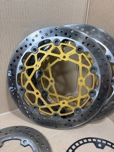 13 YAMAHA YZFR1 YZF-R1 BREMBO FRENO DELANTERO ROTOR DISCO PAR 09-14 7K - Imagen 1 de 8