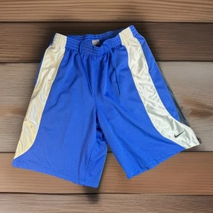 Vintage Nike Basketball Shorts Blue Silver Black Mesh Mens XL Athletic Y2K - Picture 1 of 8
