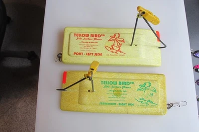 Set Of Two Yellow Bird Side Surface Planer Boards Good Condition - Image 1 of 2