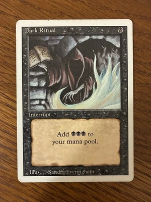 MTG - Dark Ritual - Revised Edition. M2 - Image 1 of 2