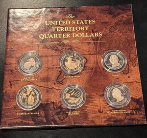 The United States Territory Proof Quarter Dollar Set 6 Münzen !!!!!! - Bild 1 von 2