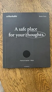 Original reMarkable 2 Folio - Black - Premium Leather [NEW - UNOPENED] / Cover - Bild 1 von 4