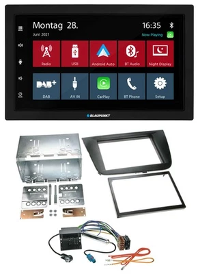 Blaupunkt MP3 Bluetooth DAB 2DIN USB Autoradio für Seat Leon 05-09 schwarz - Bild 1 von 4