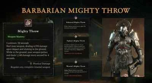 DIABLO 4🔥NUOVA STAGIONE🔥💥MIGHTY THROW BARBARIAN💥 - Foto 1 di 4