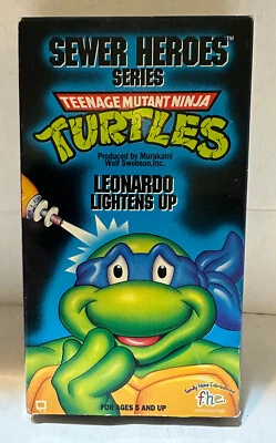 TMNT Turtles Sewer Heroes Leonardo Lightens Up VHS  - Image 1 of 2