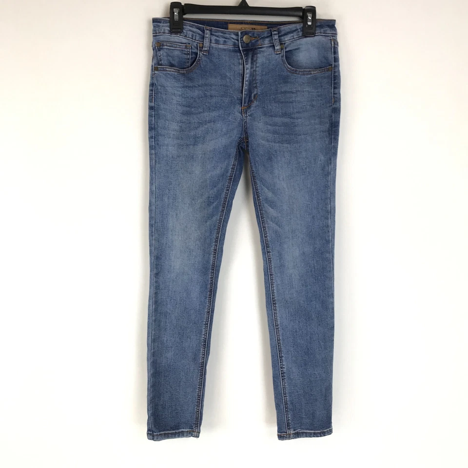 Joe's Jeans Mid-Rise Skinny Jean Girls Size 16 Stretch Denim Pockets Zip Casual - Image 1 of 4