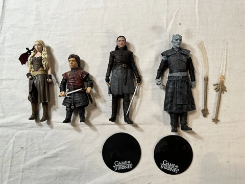 McFarlane Game of Thrones - Arya Stark, Night Long + Funko Daenerys, Tyrion Lot Cover