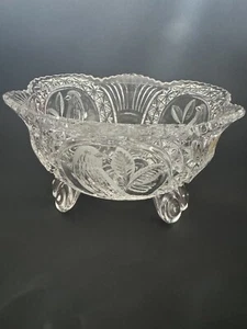 Hofbauer The Byrdes Collection 3 Zehen Fußschale Süßigkeitenschale 7,5 Zoll Durchmesser - Bild 1 von 9