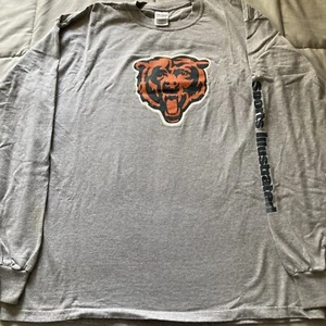 Chicago Bears Crewneck LS Sweatshirt Mens XL faded Grey Sports Illustrated - Picture 1 of 7