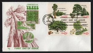 #1767a 15c American Trees, Marq FDC **ALLE 5 = KOSTENLOSER VERSAND ** - Bild 1 von 1