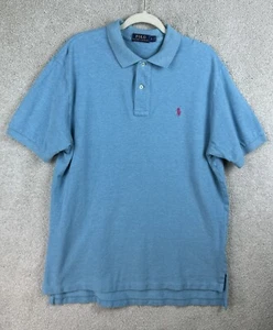 Polo Ralph Lauren Shirt Herren groß blau rosa Pony Preppy Rugby klassisch - Bild 1 von 12