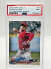 SHOHEI OHTANI 2018 TOPPS UPDATE PITCHING IN RED JERSEY #US1 PSA 9 MINT RC