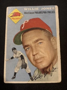 1954 Topps #41 Willie Jones Philadelphia Phillies BUENO - Imagen 1 de 2