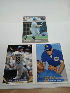 Lotto carte Jay Buhner Seattle Mariners (3) - Foto 1 di 1