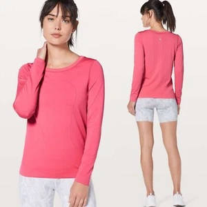 Lululemon Swiftly Tech Long Sleeve (Breeze) *Relaxed Fit Glossy Pink Sz 8 - Picture 1 of 10