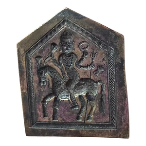 Vintage Old Antique Bell Metal Rare Hindu Goddess Jewelry Stamp / Seal / Die Dye - Picture 1 of 9