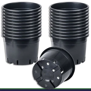 20 X Vaso Di Fiori 25 L Nero Ø 39 X 28 Cm - Foto 1 di 1