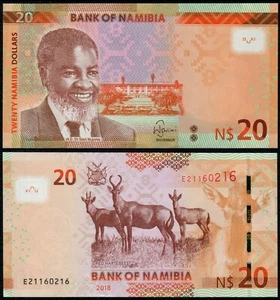 NAMIBIA 20 DOLLARS (P17) 2018 UNC - Picture 1 of 1