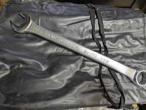New BLACKHAWK BW-1172 1-1/8 12PT SATIN FINISH COMBINATION WRENCH USA MADE - Picture 1 of 8
