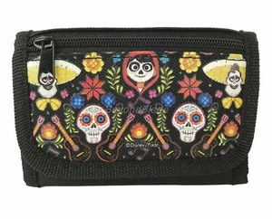 Disney Coco wallet Black Painted Children Boys Girls Wallet Cartoon Coin Purse - Picture 1 of 4