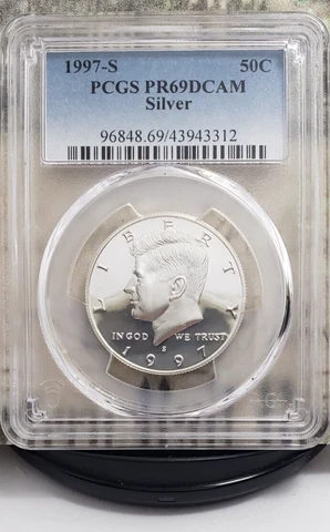1997-S Silver Kennedy Half Dollar - PCGS PR69DCAM - Nice!!! Cover