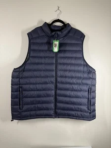 Solaris Big/Tall Men's Natural Down Lightweight Packable Quilted Puffer Vest 3XB - Picture 1 of 10