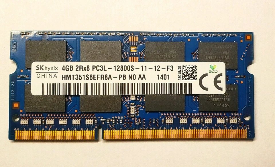 SK hynix 4GB 2Rx8 PC3-12800S-11-12-F3 - Image 1 of 1