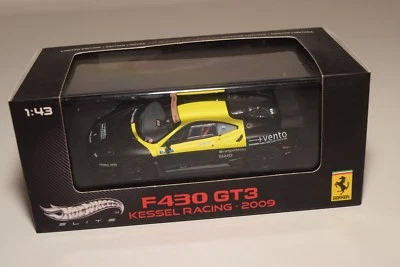 V 1:43 HOTWHEELS ELITE FERRARI F430 F 430 GT3 KESSEL RACING ROSSI 2009 MIB RARO - Immagine 1 di 4