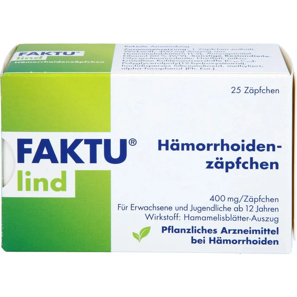 DR. KADE PHARMAZEUTISCHE FABRIK GMBH Faktu Lind Hämorrhoidenzäpfchen 25St - 18248019