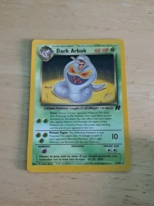 Dark Arbok 19/82 W Stamp Team Rocket 2000 WOTC Vintage Pokemon Card NM/LP - Picture 1 of 12