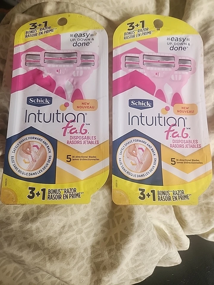 Schick Intuition Fab Women's 5-blade Disposable Razor 3 Razors