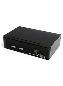 StarTech.com 2 Port DVI VGA Dual Monitor KVM Switch USB with Audio , USB 2.0 Hub - Picture 1 of 5