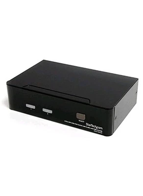 StarTech.com 2 Port DVI VGA Dual Monitor KVM Switch USB with Audio , USB 2.0 Hub - Image 1 of 4
