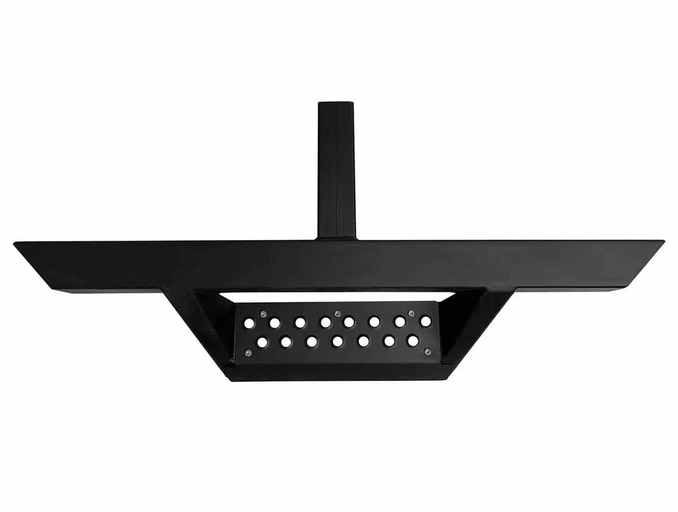 Black Horse 2" Inlet Impact Hitch Rear Step Black Steel Guard Fit All SUV IM-HSB - Image 1 of 4