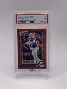Panini Classics #9 2022 Josh Allen Timeless Tributes rojo PSA 7 #/75 - Imagen 1 de 2