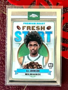 2024-25 Topps Cromo AJ Johnson RC NUEVO INICIO FS-13 Cromo ✔️Todos mis anuncios💥 - Imagen 1 de 2