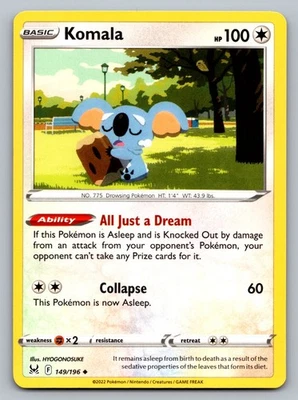 Pokemon TCG SWSH11: Lost Origin Komala 149/196 - Image 1 of 2