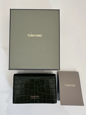 Portatarjetas de visita TOM FORD para hombre ¡verde rifle! Foto 1 de 4