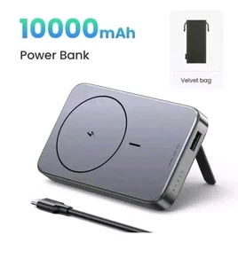 UGREEN Power Bank 10,000mAh Magnetic Battery Pack With Stand (Wireless Charger) - Photo 1 sur 7