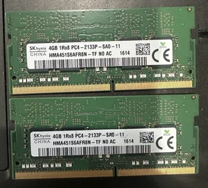 SK Hynix 8GB (2x4GB) 1Rx8 DDR4 2133MHz PC4-17000 Laptop RAM (HMA451S6AFR8N-TF) - Picture 1 of 2