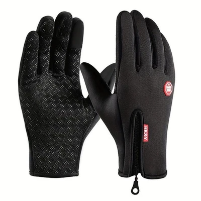 Guantes de invierno para hombre mujer pantalla táctil cálidos al aire libre ciclismo conducción motocicleta Foto 1 de 4